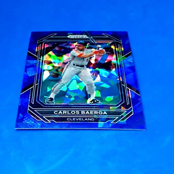 2023 Panini Prizm - Carlos Baerga #236 Blue Ice Prizm - Picture 8 of 8